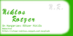 miklos rotzer business card
